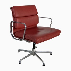 Terracotta Leder Soft Pad Group Stuhl von Charles & Ray Eames für Herman Miller, 1960er