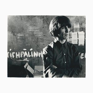 Fotografía en blanco y negro de Henry Grossman, George Harrison, años 70, 20,3 X 25,9 cm