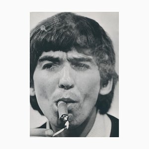 Henry Grossman, George Harrison, Cigar, Black and White Photograph, 1970s, 21 X 15,2cm 1970s