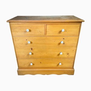 Rural Pine Wood Chest of Drawers