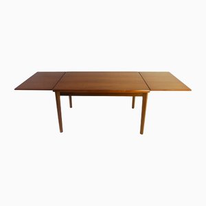 Mid-Century Modern Danish Extending Draw Leaf Dining Table by Am Mobler, 1960s