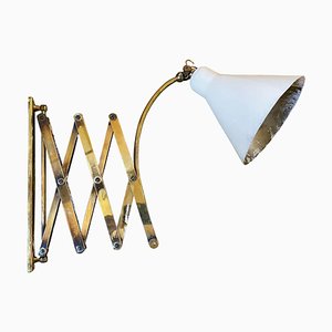 Mid-Century Modern Brass Italian Scissor Lamp in the Style of Stilnovo, 1960s