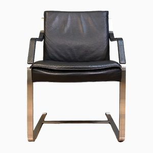 Black Conference Chair by Rudolf Glatzel for Dreipunkt / Walter Knoll Art Collection, 1990s
