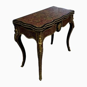 Napoleon III Marquetry Boulle Game Table, 19th Century