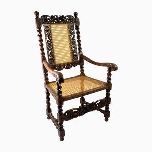 17th Century English Carved Armchair, 1660s