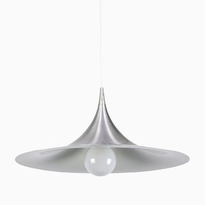 Lampada da soffitto a tromba in argento attribuita a Claus Bonderup & Torsten Thorup per Fog & Mørup