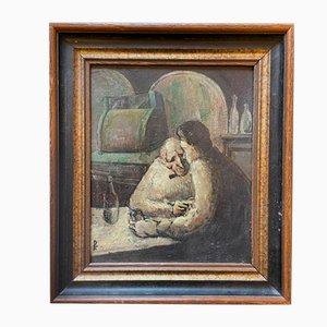 Peinture à l'Huile Impressionniste Phillip Krevoruck, Époque Wpa par Philip Krevoruck, 1920s, Huile