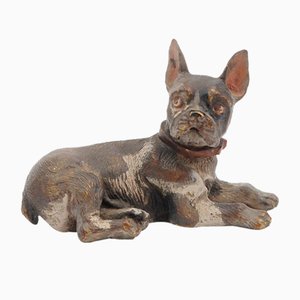 Figura de bulldog francés de Wiener Bronze, 1900
