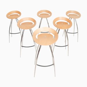Lyra Bar Stools by Design Group Italia for Magis, 1990s, Set of 6