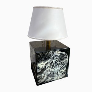 Black Table Lamp from Studio E. F. Viareggio, 1970s