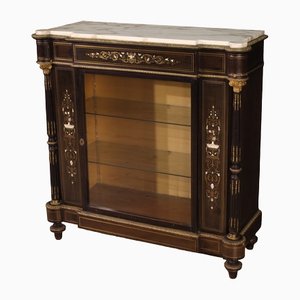 Boulle Style Sideboard with Marble Top, 1920s