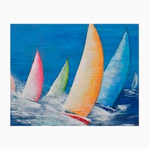 Dany Soyer, Sail, 2022, Acrylic on Canvas