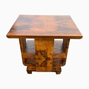 Dining Room Etagere Table in Walnut Burl, 1930s