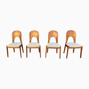 Vintage Dining Chairs by Niels Koefoed for Hornslet, Denmark, Set of 4