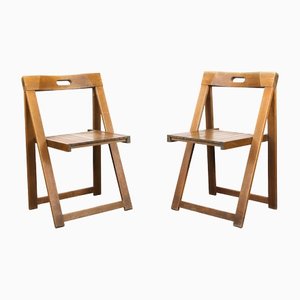 Set of Vintage Trieste Folding Chairs attributed to Aldo Jacober, 1960s
