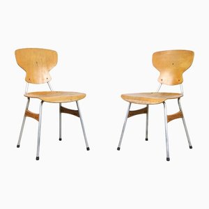 Mid-Century Plywood Desk Chairs by Niko Kralj for Stol Kamnik, Set of 2