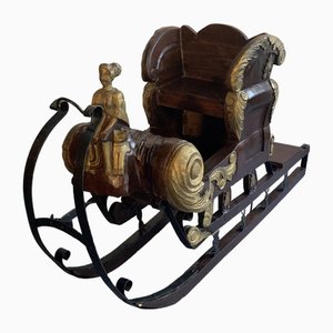 Children's Sleigh with Carvings, 1850