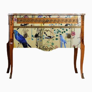Louis XV Style Commode with Marble Top, 1950s