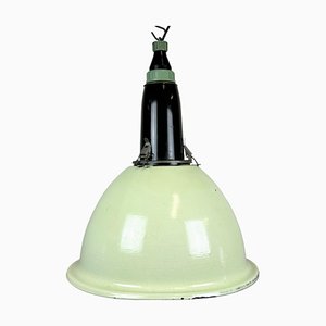Vintage Black and Green Ceiling Lamp, 1960s