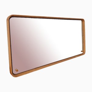 Mid-Century Danish Over Mantle Dressing Table Wall Mirror, 1970s