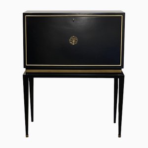 French Ebonized Desk by Jacques Adnet, 1940s