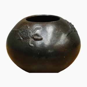Pot Océanique Mid-Century en Terracotta