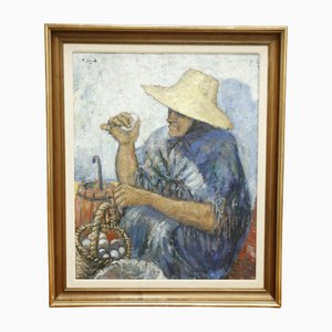 M Sancho, Olio su tela, XX secolo