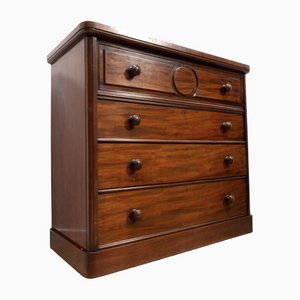 Antique Victorian Mahogany Chest of Drawers Secretaire Dresser