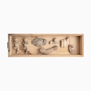 Cabinet of Curiosities Drawer Sculptural Artwork, 1950er