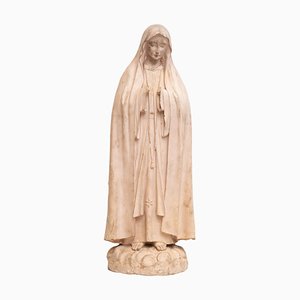 Figura de Virgen tradicional de yeso, años 50