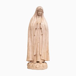 Figurine Vierge Traditionnelle en Plâtre, 1950s