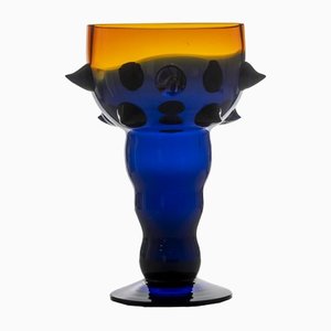 Blue Glass Chalice by Bořek Šípek, 1990s