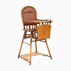 Antique Beechwood Children's Chair, 1910s