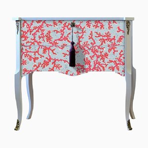 Gustavian Commode with Coral Design, 1950s