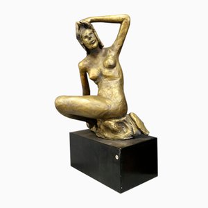 Romeo Biagio, desnudo, 1996, bronce y madera