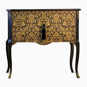 Gustavian Style Commode with Floral Design, 1950s