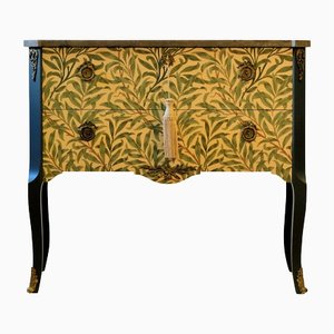 Gustavian Style Commode with William Morris Classic Design, 1950s