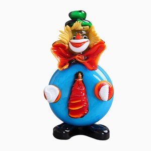 Italian Murano Glass Clown Figurine, 1970s