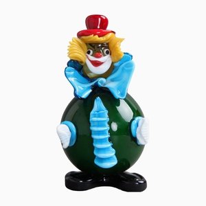 Italian Murano Glass Clown Figurine, 1970s
