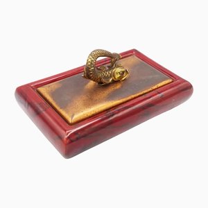 Vintage Cigar Holder with Lid by Giorgio Tura, 1950s