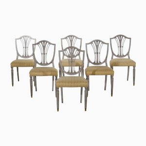 Gustavian Style Dining Chairs, Early 20th Century, Set of 6
