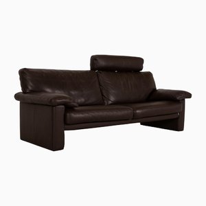 Brown Leather 3-Seater Sofa from Erpo Santana