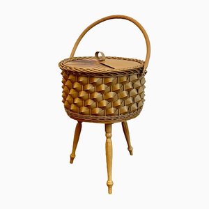 Mid-Century Sewing Basket, 1960s