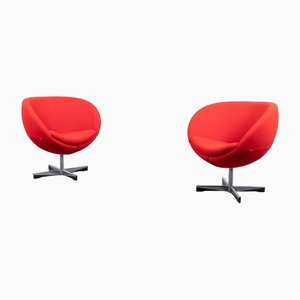 Scandinavian Swivel Club Chairs from Fora Form, Set of 2