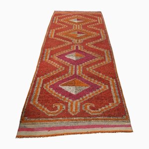 Tapis Vintage en Coton Rouge, 1960s