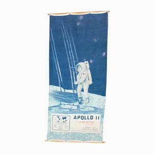 Tessuto Texoprint Apollo 11 First on the Moon, 1970
