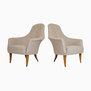 Midcentury Big Adam Lounge Chairs y Kerstin Horlin Holmquist from NK, Sweden, 1950s, Set of 2