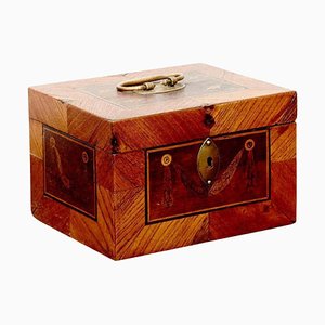 Caja italiana de madera, siglo XIX