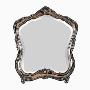 Early 20th Century Italian Louis XV Style 800 Silver Table Mirror, 1930s