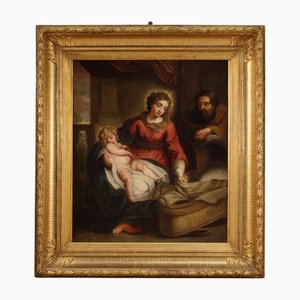 Holy Family, 1750, Oil on Canvas, Framed